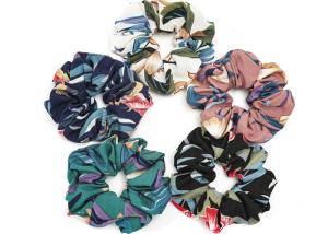 China Summer big flower fabric art fat bowel scrunchie lady hair rope intestine accessories Yiwu headdress wholesale