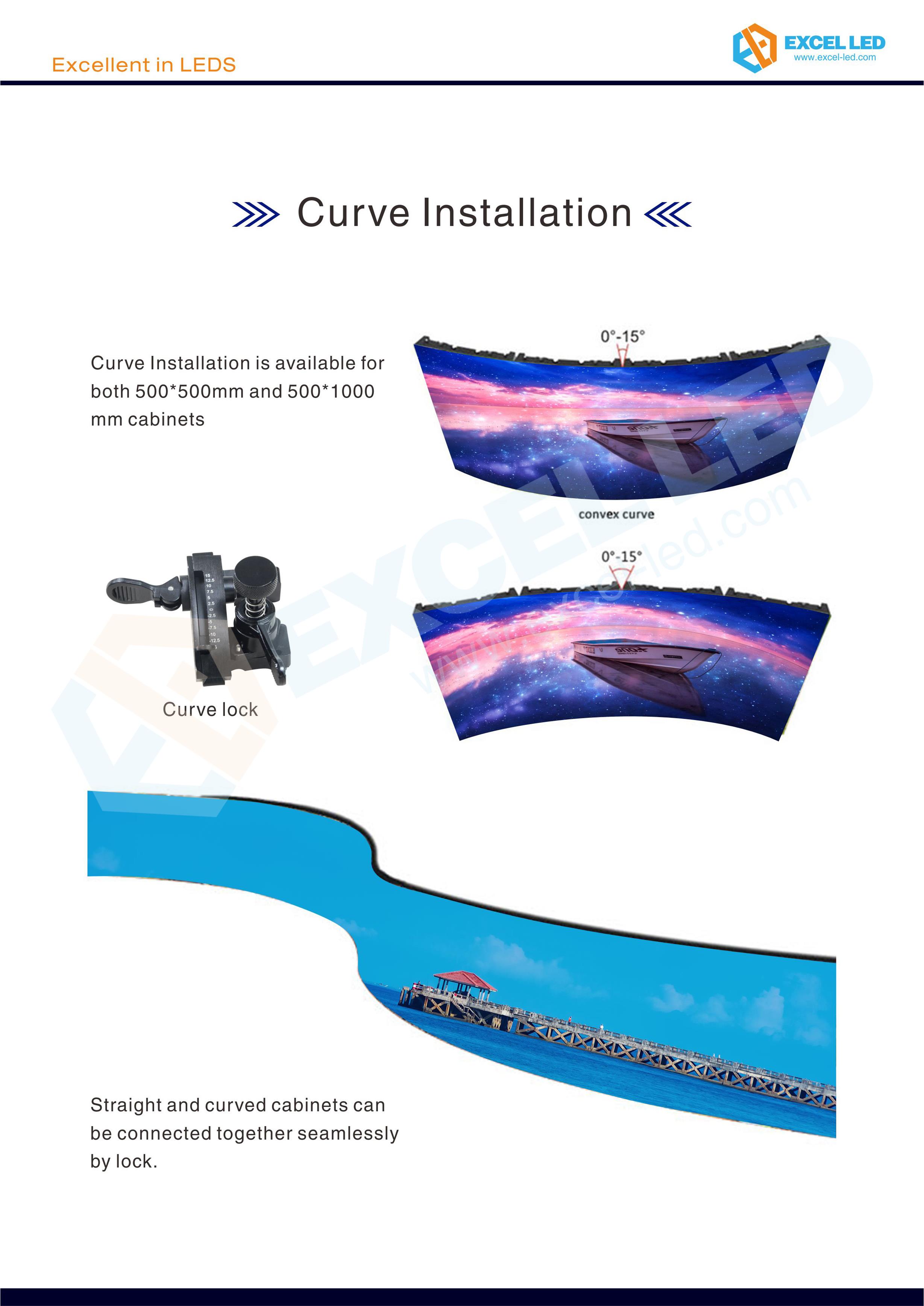 Outdoor P4.81mm rental type LED screen 500mm x 500mm and 500mm x 1000mm cabinet