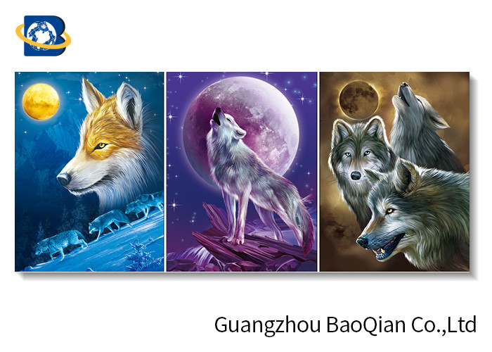 Wholesale/Customized 3D Lentocular Pictures,3D Flip picture with frame for Home Decoration