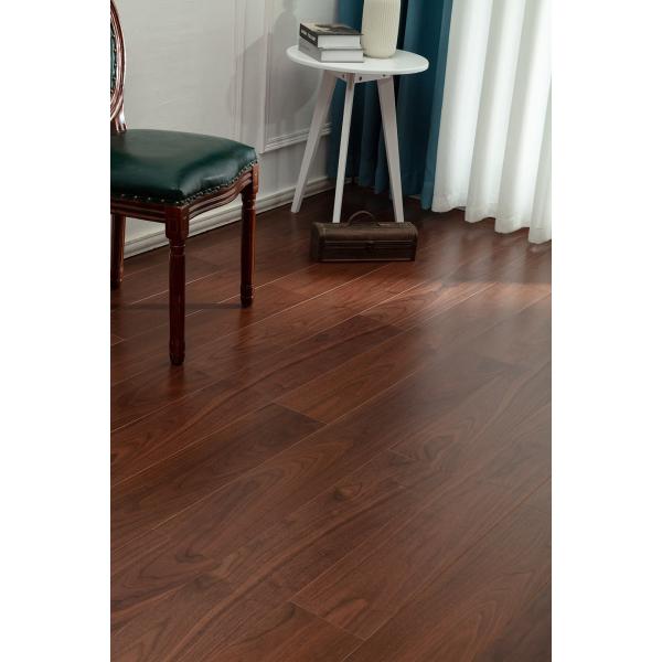 Ab Grade Black Brown Walnut Engineered Wood Flooring 15mm Thickness