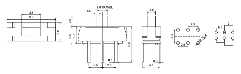 Alinta Provide Various Product Types for Slide/Trave/Toggle Swithes to meet customer's unique needs