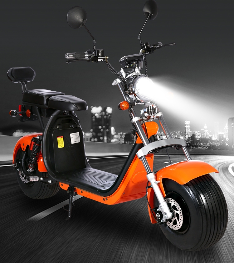 Eec Coc European Electric Scooter 120kg Long Range City Coco Fat Tire Scooter