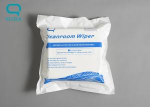 China 120g/M2 Dust Free Polyester Cleanroom Wipes 9x9in Non Sterilized wholesale