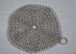 Custom Pan Stainless Steel Chainmail Scrubber 10mm Outside Diameter , Eco