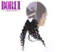 Dyed Brazilian Human Hair Deep Wave Full Lace Wigs With Baby Hair Bleached