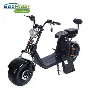 China 1000 W 2 Wheel Electric Scooter 12Ah 20Ah Double Rechargeable Battery 40km/h wholesale