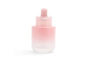 China 50ml Luxury Pink Essential Oil / Essence Glass Dropper Bottle For Cosmetic wholesale