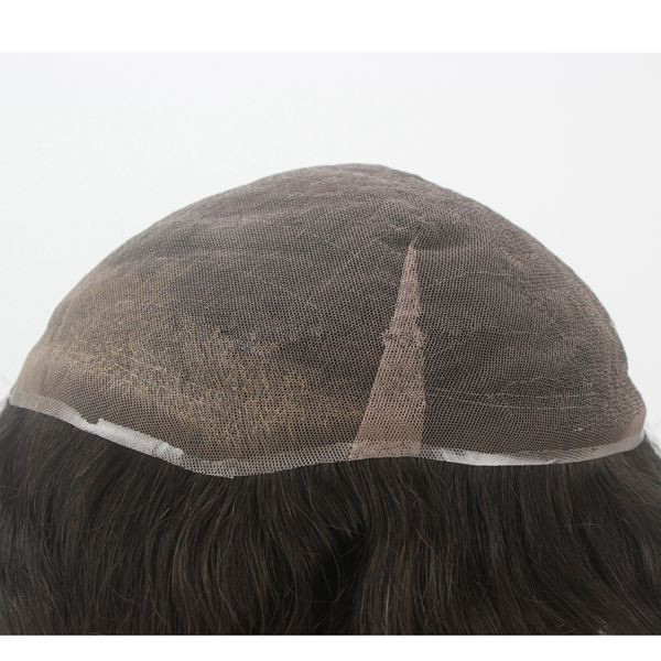 All Lace Toupee Hair System 10*7 Hair Toupee For Mens Daily Wear