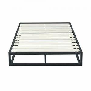 China Customized King Metal Bed Frame Wrought Iron Bed Frame With Wooden Slats wholesale