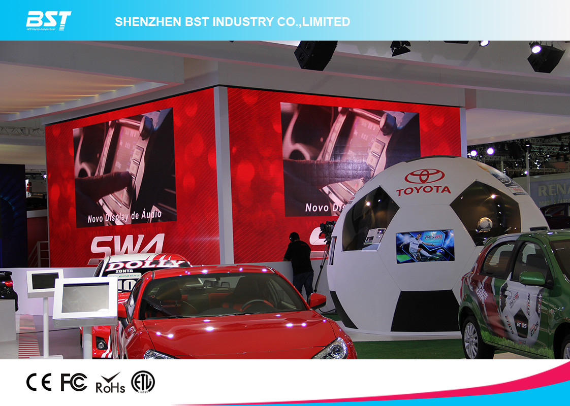 Custom Aluminum P3.91 HD Black LEDs Indoor Advertising Led Display Screen for Auto Show