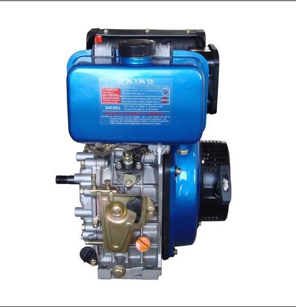 Portable 408cc Air Cooled Diesel Engine With Pressure Splashed Lubricating System