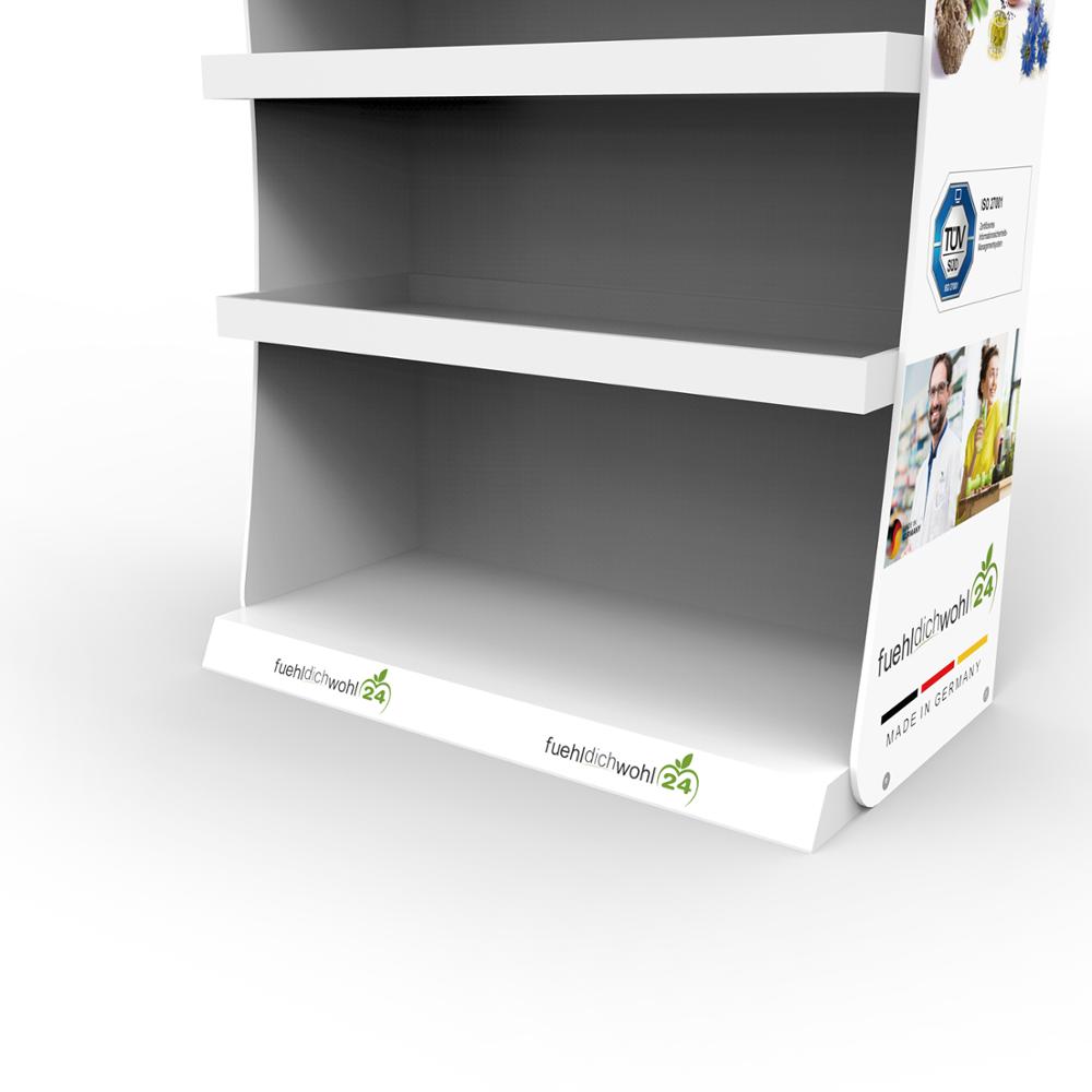 6 Layer Cosmetic Display Stand Wood Pharmacy Display Stand For Health Care Products