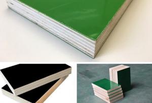 China PP faced plywood super smooth 18mm thick green formwork panel wholesale