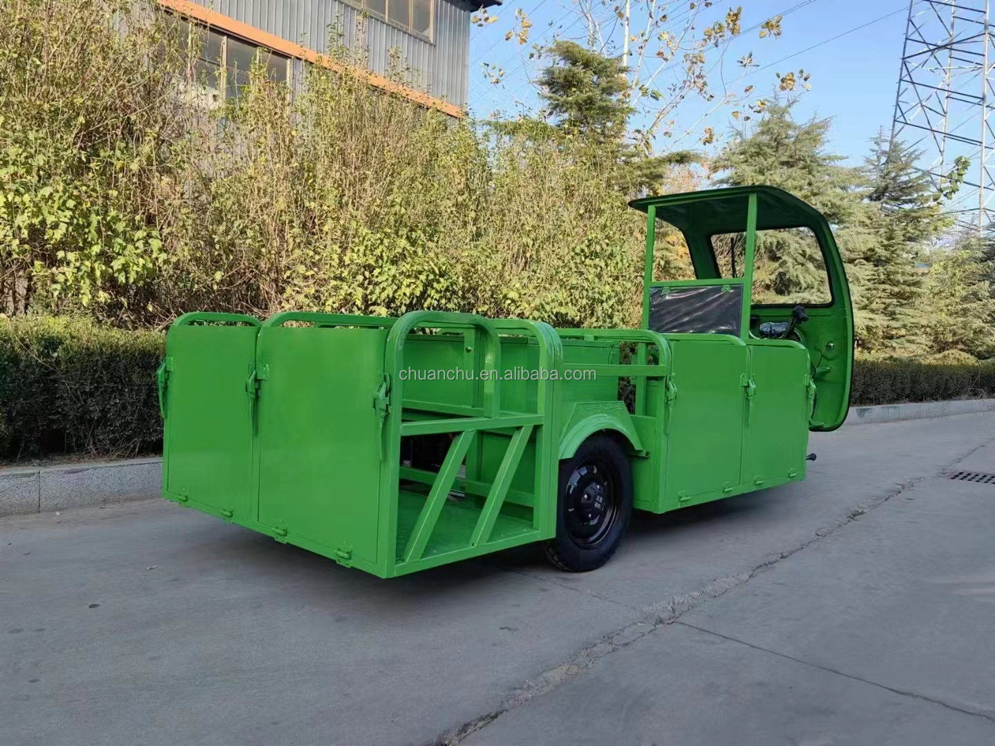Three Wheel Sanitation Electric Tricycle Four Bucket Garbage Truck Environmental Sanitation