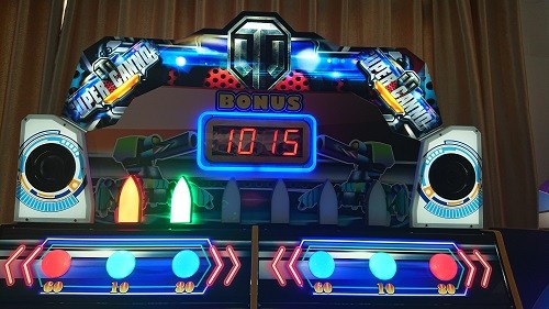 SGS Coin Operated Game Machine Lottery Tickets Super Cannon Ball Drop Lucky Wheel Amusement Park Equipment