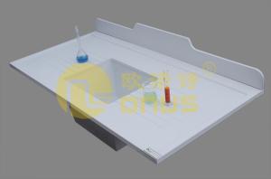 China White epoxy undermount sink epoxy resin chemical resistance in hospital wholesale