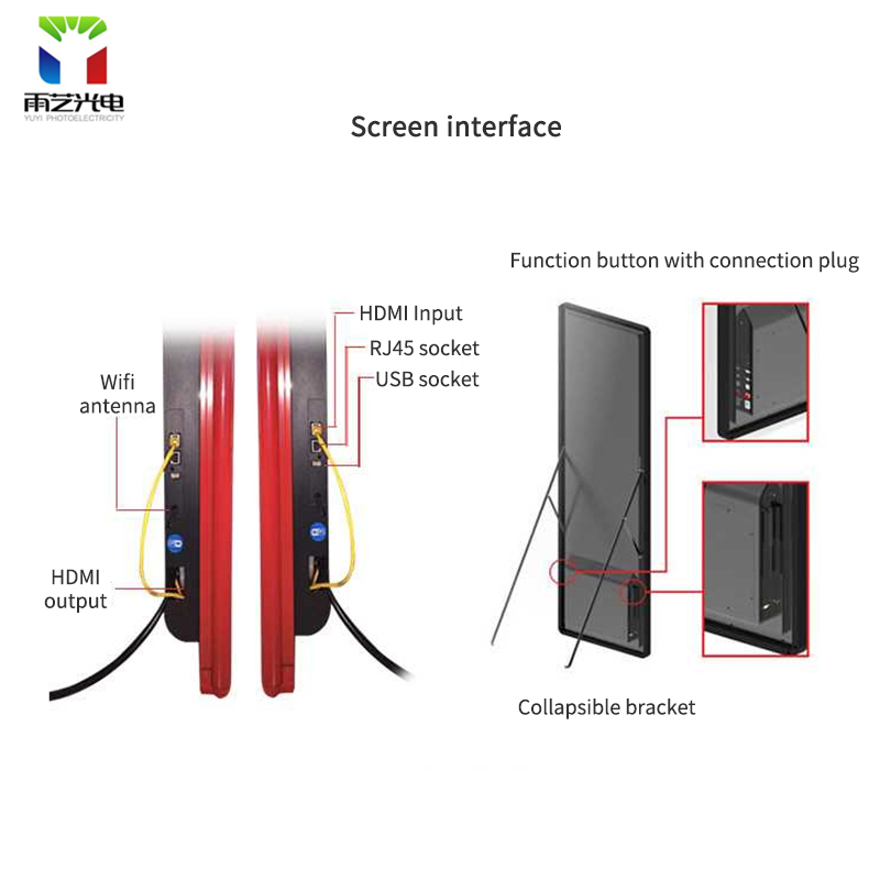 Portable Smart Advertising LED Poster Display HD Video Mirror LED Screen LED Display