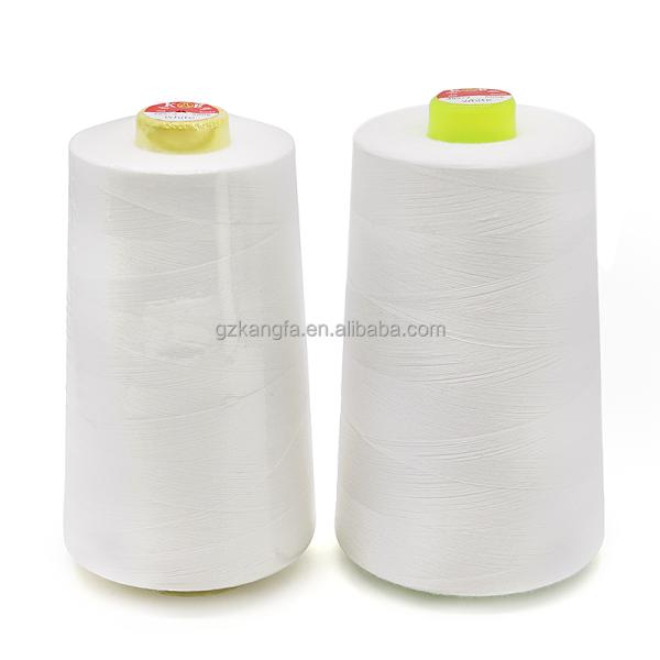 White 40/2 Polyester Sewing Thread Ideal for Quilting Machine and Bedding Fabric Making