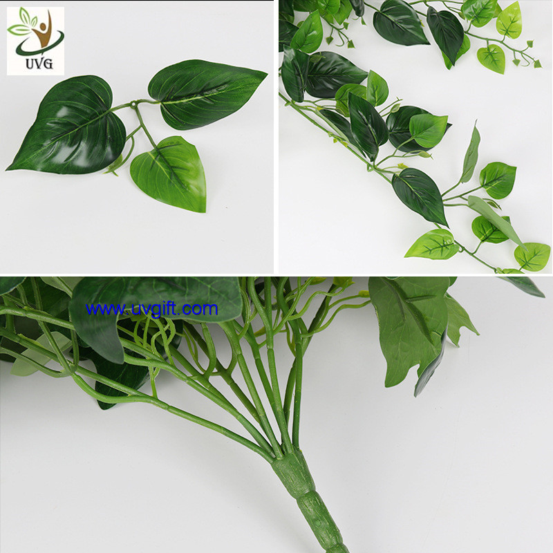 UVG interior decoration 1 meter green hanging faux ivy with plastic vine leaves for sale CHP01