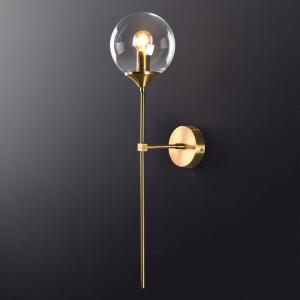 China Rose Gold Color glass ball wall sconce for Corridor Living room Studio Bedroom ( WH-OR-07） wholesale