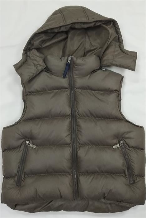 Grey Black Mens Puffer Vest Jacket Bubble Packable Polyester Lining
