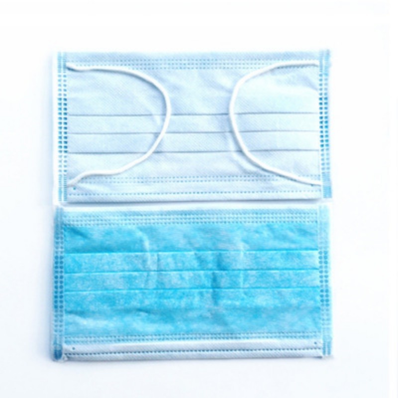 Breathable Light Weight 3 Ply Disposable Face Mask High Filtration Efficiency