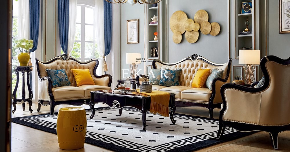 Home Leather Sofa Set 6 Seater Living Room Furniture Sofa