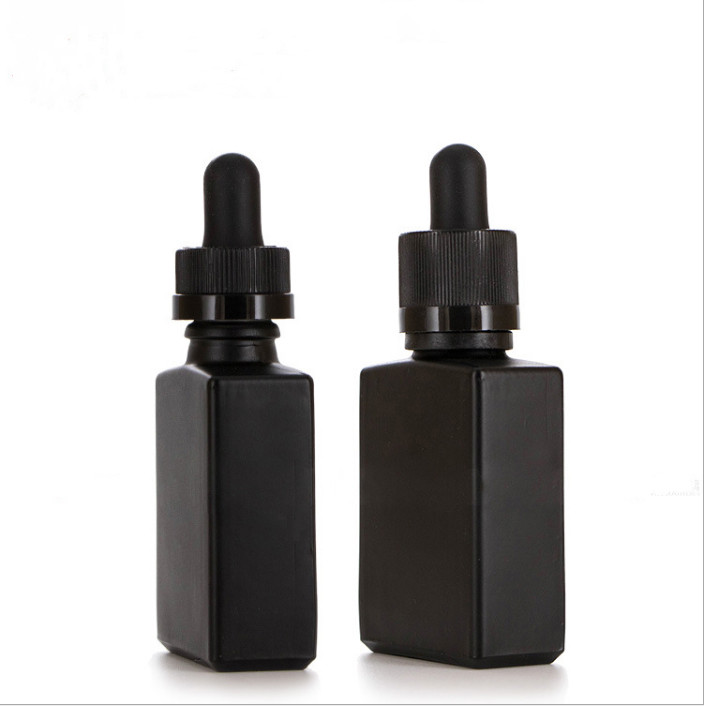 Essential Oil MSDS Cosmetic Dropper Bottles 30ml 50ml 100ml Square Shape