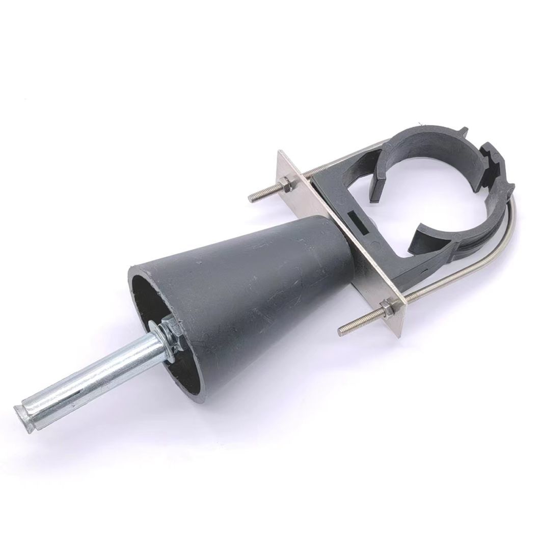 Round Type ADSS Optical Cable Fitting Fiber Optic J Hook Suspension Clamp