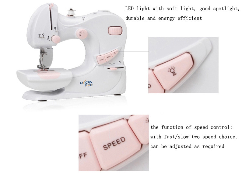 240*115*205mm Twin Needle Sewing Machine for Ukicra Mechanical Configuration Post-Bed