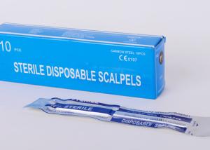 China Disposable Medical Consumable Products , Sterile Surgical Scalpel Steel Blade wholesale