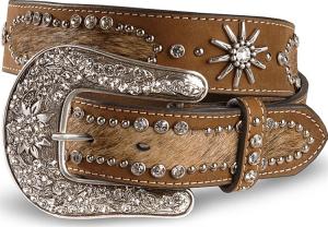 China new western spur conchos cowhide belts for jeans wholesale