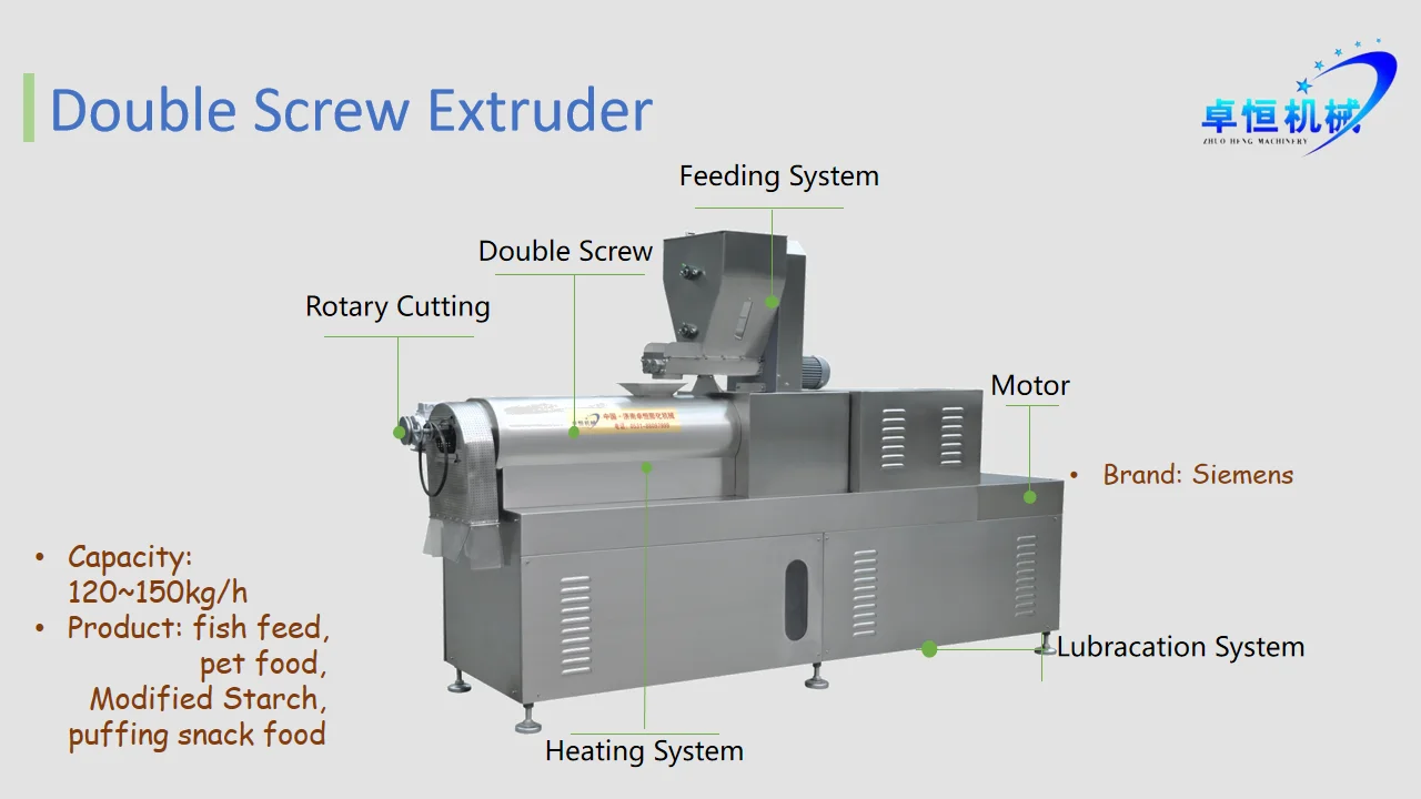 Customizable Grain Flour Snacks Food Making Processing Extruder Machine for Food