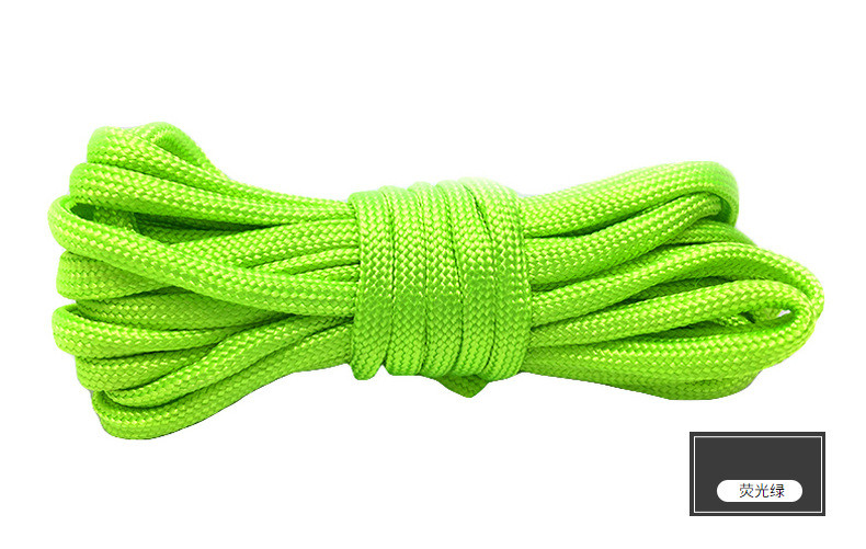 Colorful Orange Nylon Rope ISO9001 Double Braided Polyester Rope