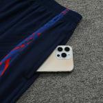 Polyester Football Training Chest Vest Cutting Edge Blue Red Mens Football Vest