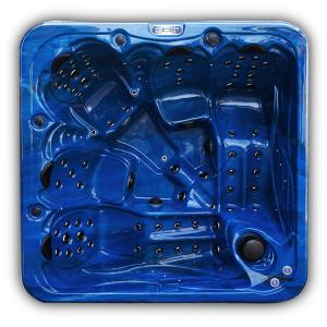 China 5 Person Extra Large Massage Spa Bathtub With 2 Lounge Outdoor Hot Tub wholesale