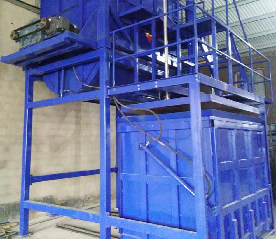 Stirring Volume 15m³ Rebonded Foam Machine Capacity 40r/H Scraps Plastic Foam Recycling Machine