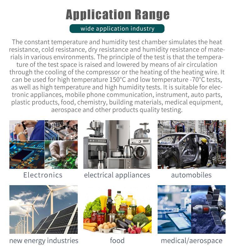 800L Programmable Constant Temperature and Humidity Test Cabinat Test Equipment