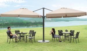 China Duplex Roman Beach Sunshade Umbrella Large Cantilever Parasol 2.5X2.5m wholesale
