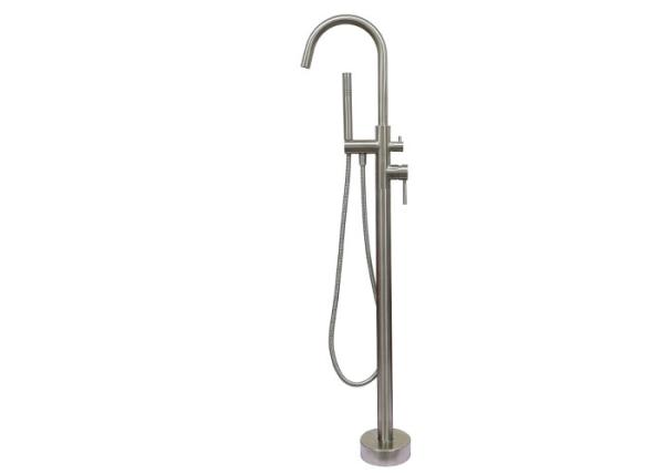 Modern Free Standing Bathtub Shower Mixer Taps Floor Mounted Tub Shower Faucets