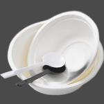 Microwave Safe CPLA Dinnerware Biodegradable Disposable Bowls Non Toxic