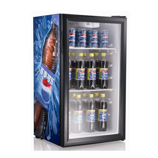 98LTable top Glass Door Mini Refrigerator with Compressor picnic refrigerator SC98