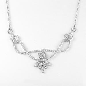 China Cupid Eyes Mens Engagement Necklace 6.6g 8mm Sterling Silver Necklace wholesale