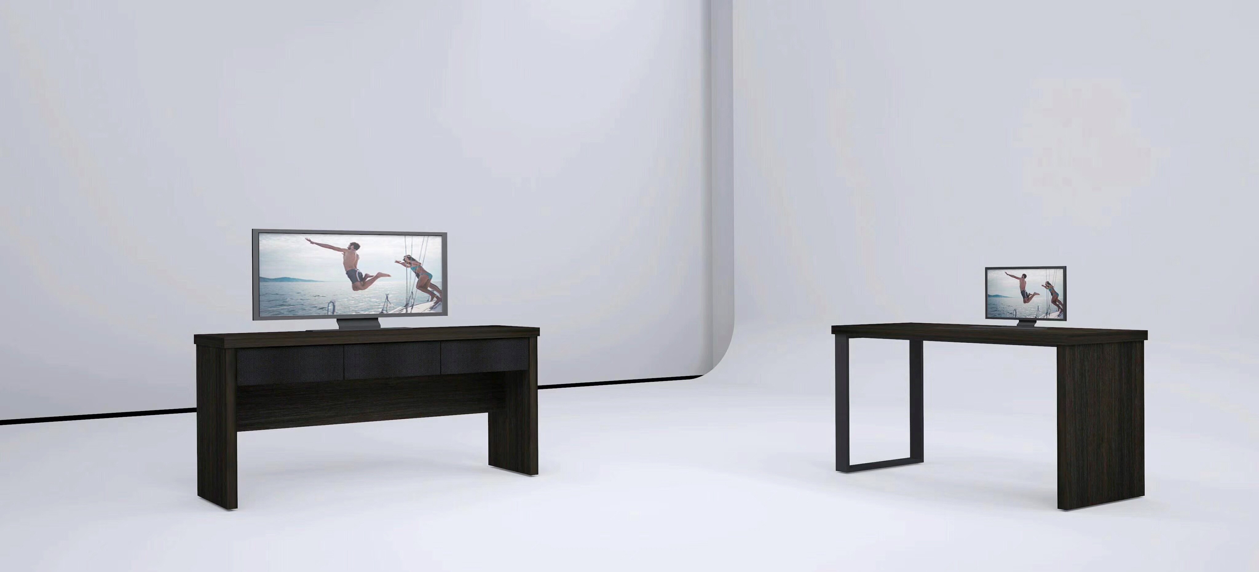Wood Material Hotel Bedroom Furniture Excellent Durability SGS Compliant