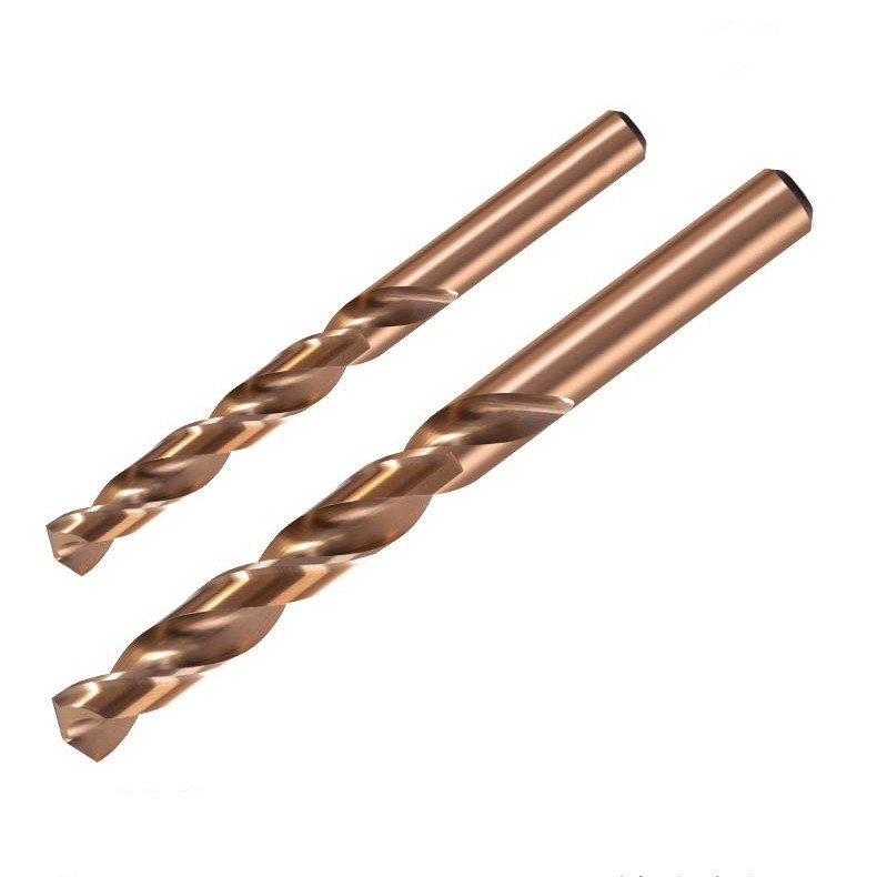Titanium Coated Cobalt Twist Drill Bits High Hardness Straight Shank Twist Drill Bit