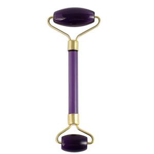 China Skin Tightening Purple Face Roller Double Jade Roller wholesale