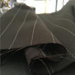 Elegant Women Dress 95% Polyester 5% Viscose Plain Stripes Fabric For Woolen