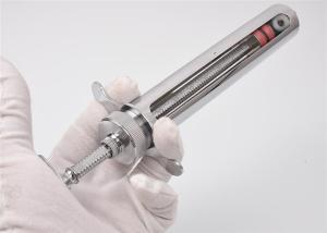 China Copper 20ml Veterinary Metal Syringe 9.5cm Luer Lock Metal wholesale