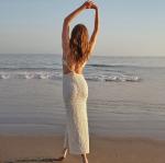 Summer Sleeveless Hollow Backless Beach Maxi Dress