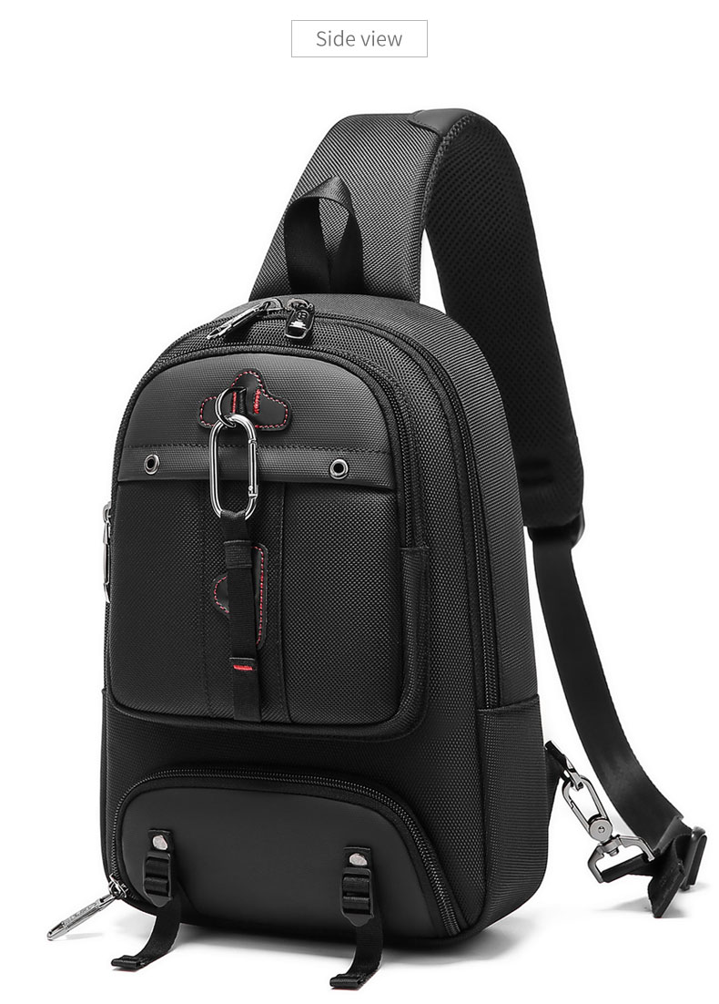 Factory wholesale large capacity shoulder bag multi functional travel sling bag men's Crossbody chest bag